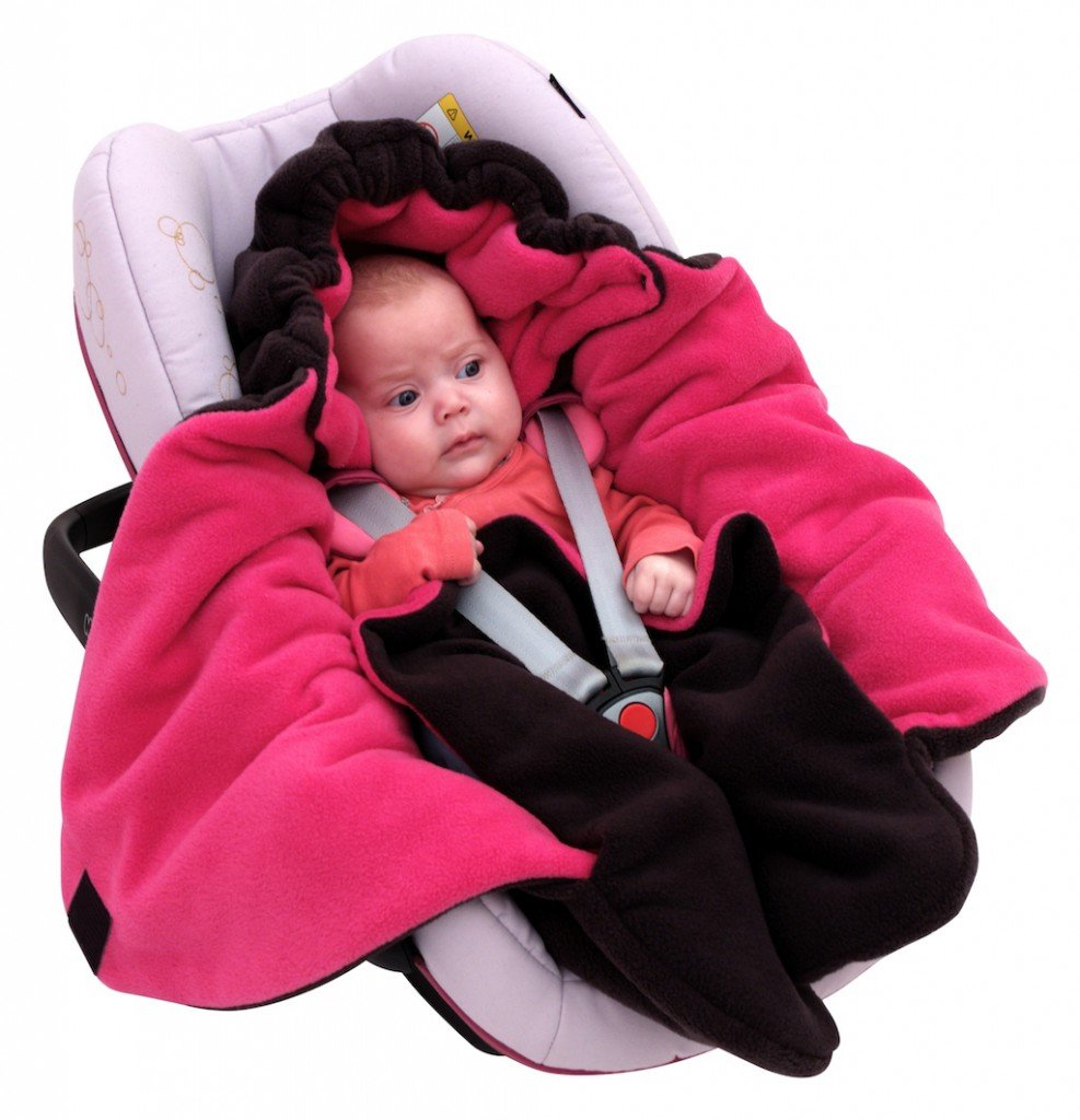 BYBOOM Baby Einschlagdecke für Babyschale, Universal Winter Decke/Kuscheldecke/Fußsack für Kindersitz, Kinderwagen oder Buggy, flauschig, kuschelig-warm, gemütlich und sehr weich