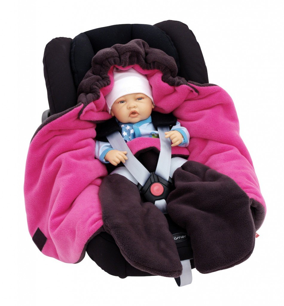 BYBOOM Baby Einschlagdecke für Babyschale, Universal Winter Decke/Kuscheldecke/Fußsack für Kindersitz, Kinderwagen oder Buggy, flauschig, kuschelig-warm, gemütlich und sehr weich