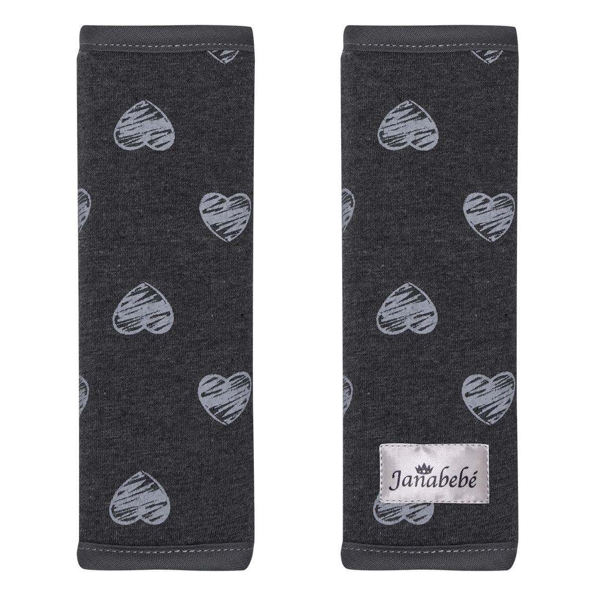 JYOKO KIDS Gurtpolster Universal für Babyschale Größe 0, Buggy, Autositz (Größe 0, Black Series)